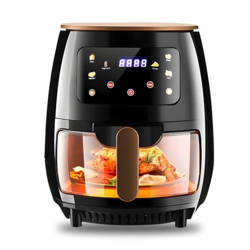 kaitol heissluftfritteuse 1800W mit glas-frittierkorb, 5 programme, timer, 3-5 personen