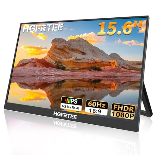 HGFRTEE portable monitor 15,6 zoll FHD 1920x1080 IPS USB-C VESA Augenschutzmodus