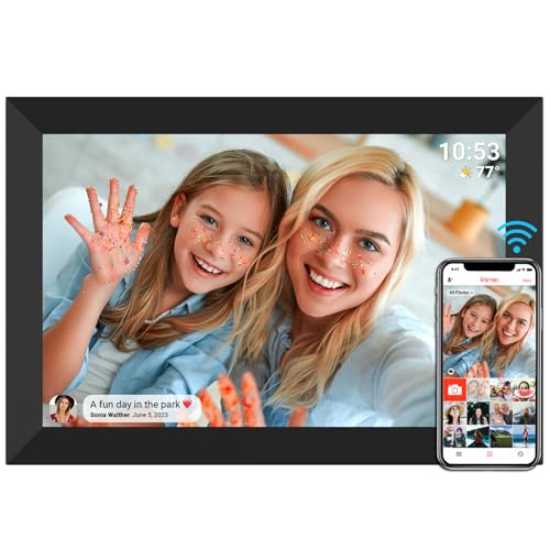 frameo digitaler bilderrahmen 10,1 zoll, 32 gb, wlan, touchscreen, cloud