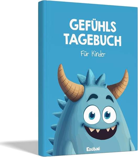 Produktbild: Gefühlstagebuch Kinder 6-12 Jahre  Tagebuch für Emotionen und Dankbarkeit (blau)