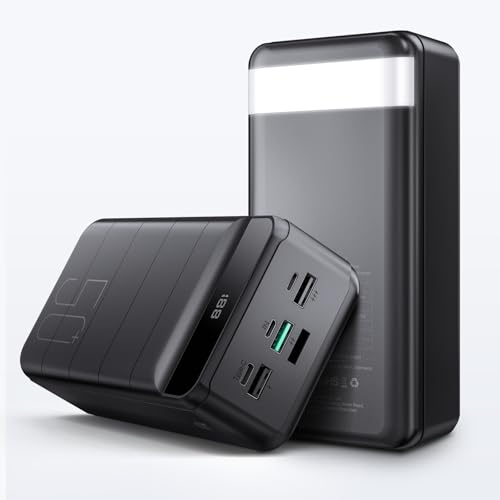 powerbank 50000mAh mit pd 22.5W qc 4.0, 3 usb-c ausgänge und led display