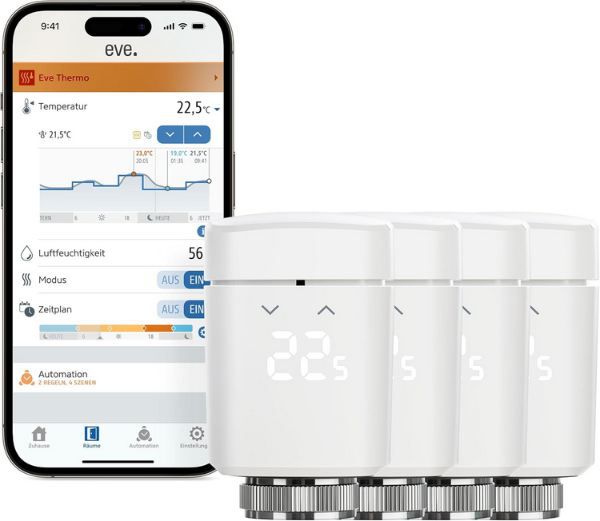 ehe thermo thermostat set 4er pack für heizkörper, 199,99 (statt 289)