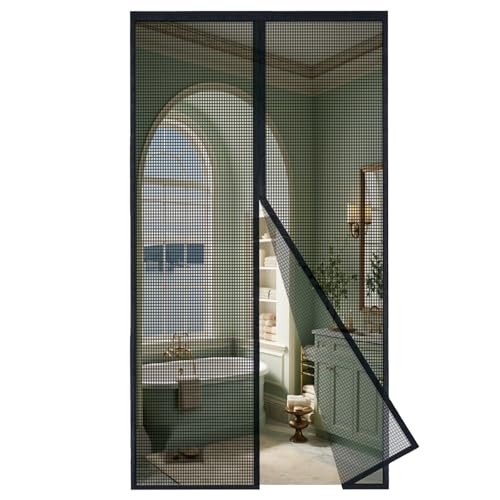 magicdoor fliegengitter tür magnet 80x200cm ohne bohren schwarz für terrassentür