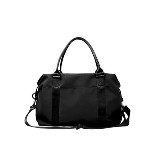 nayubo reisetasche wasserdicht für damen und herren sport- und weekender-tasche schwarz