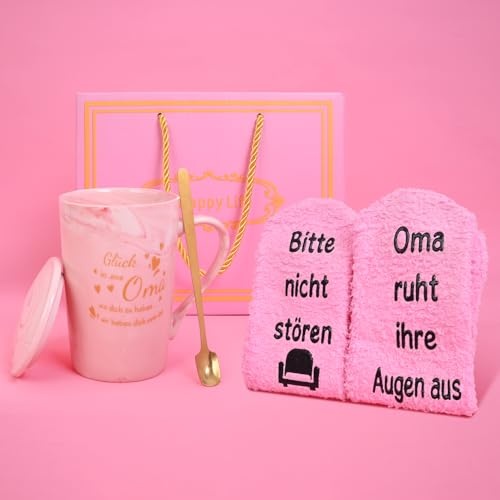 Produktbild: Geschenk Set Tasse und Socken für Oma, Geburtstagsgeschenke im Set