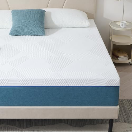 hiimgo matratze 90x200, ortopädische kaltschaummatratze, hartgrad h3, waschbarer bezug