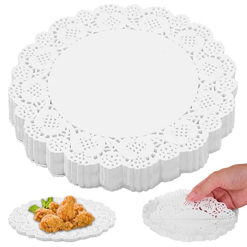 tortenspitze 9.5 zoll rund 280 stück von baifulai papierdeckchen für hochzeiten catering