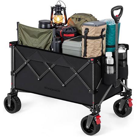 Produktbild: songmics bollerwagen 150 l bis 150 kg für 55,99 euro statt 70 euro