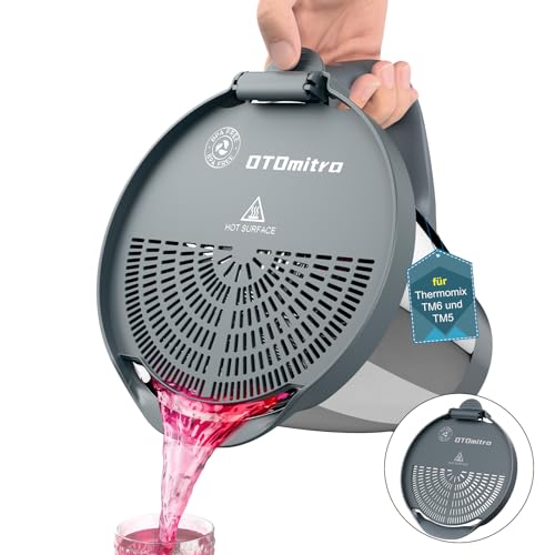 ottomitra ausgusssieb für thermomix tm6 tm5, spülmaschinenfester nudelsieb