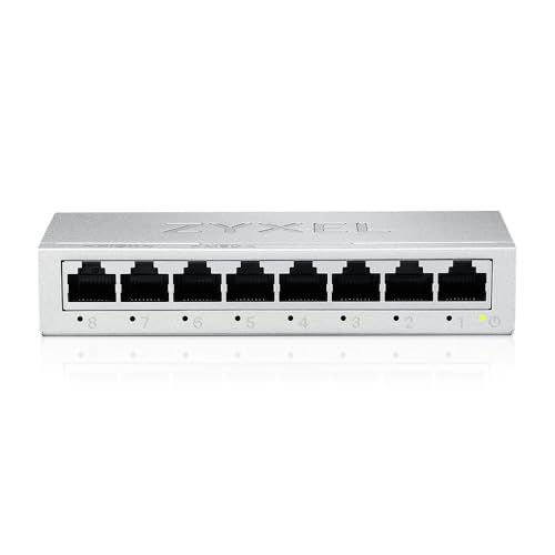 gs-108b 8 port switch kompakt mit metallgehäuse