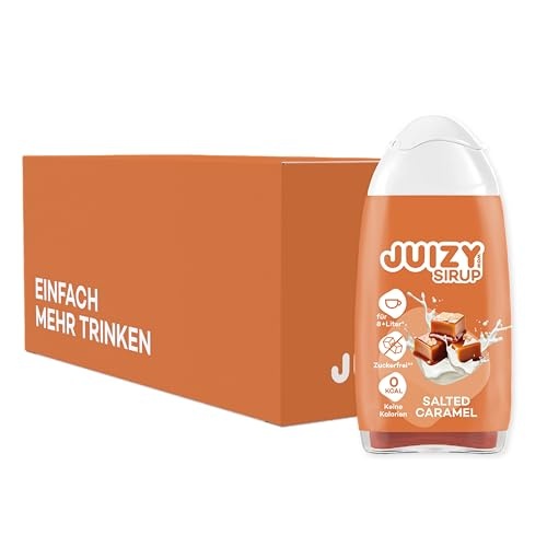 juiizy wow salted caramel kaffe, zuckerfrei flavour drops, 16 x 65ml vegan