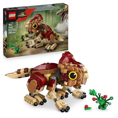 lego jurassic world aquilops babydinosaurier 76970 mit spielpflanze für kinder ab 7 Jahren
