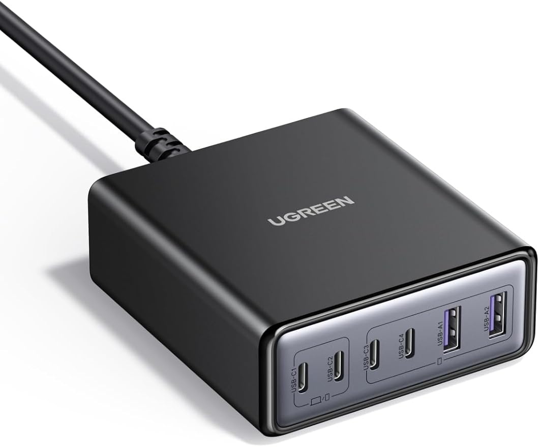 ugreen ladestationen 100W usb-c 6 ports, 65W 5 ports, 200W 8 ports