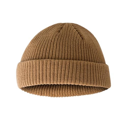 Produktbild: khaki strickmütze von hdgsafd, warme beanie-mütze, retro strickmütze, bekleidungszubehör