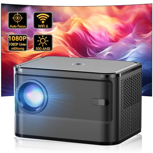 Produktbild: mini beamer a40 4k tragbarer projektor 500 ansi full hd wifi bluetooth hdmi