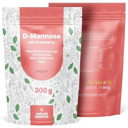 d-mannose pulver mit cranberry 300g hochdosiert blasenentzündung vegan deutschland