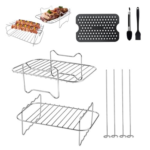 heißluftfritteuse zubehör set für ningjo feodi dz201 40 550 air fryer accessoires grillrost backpapier