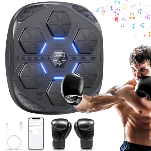 hothands musik boxing machine, elektronische boxmaschine mit bluetooth und handschuhen