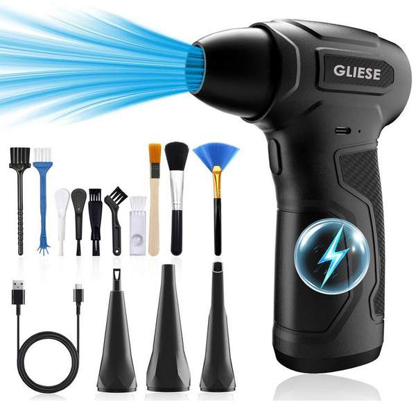 Produktbild: gliese staubgebläse elektrisch 3 stufen 8000mAh akku 200.000 U/min 29,99