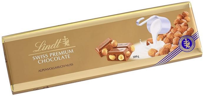 Produktbild: lindt vollmilch nuss schokoladentafel 300g für 6,79 statt 8