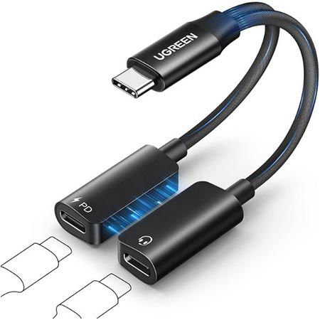 ugreen usb-c splitter für kopfhörer und ladegerät 13,99 euro statt 20 euro