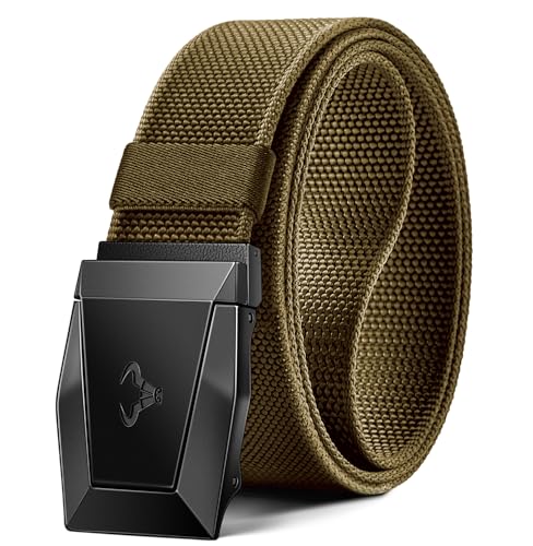 BULLIANT Taktischer Gürtel 3,8cm Herren Arbeitsgürtel Militär Wandern Metallschnalle