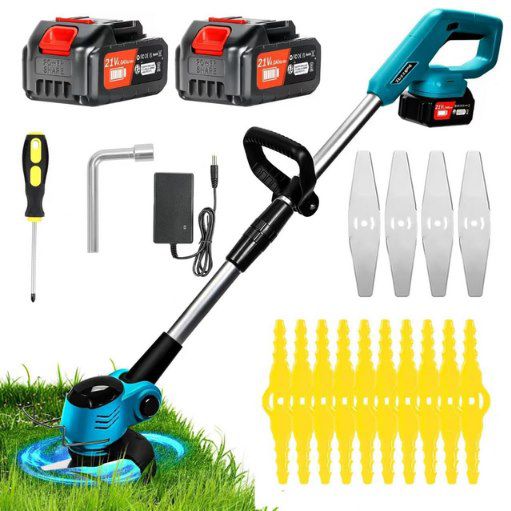 xbzzgmg akku rasentrimmer 21v mit 2x 4.0 ah akkus für 35,99 euro