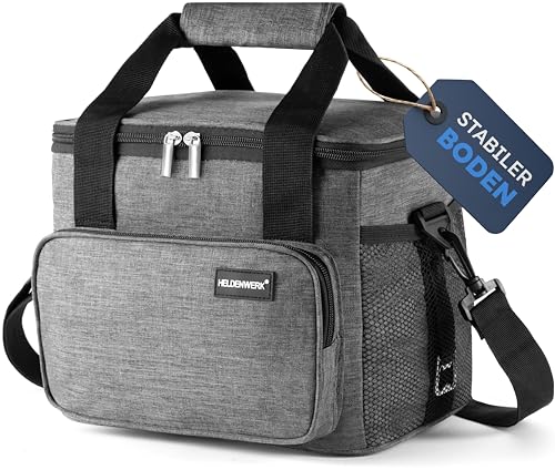 heldenwerk kühltasche klein 10l, isolierte thermo lunch bag, wasserdicht, picknicktasche