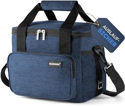 HELDENWERK Kühltasche klein faltbar  12h Kühlleistung, wasserdicht, 5 Fächer