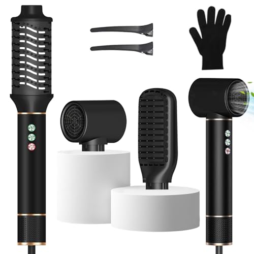 110000 RPM Ionen haartrockner rundbürste mit glätten, locken, volumengeben, massagekamm