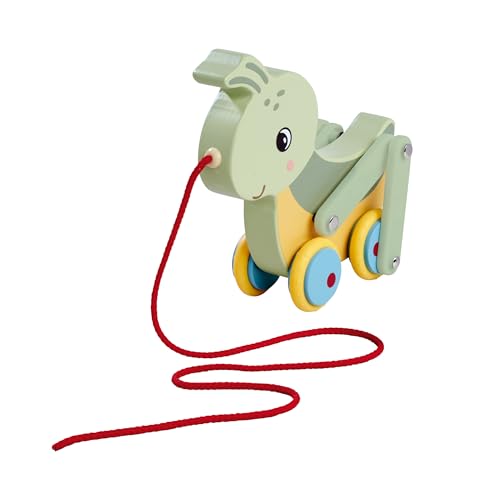 Eichhorn Nachzieh-Grashüpfer 16 cm, bewegliche Beine, Silikonräder, FSC 100%