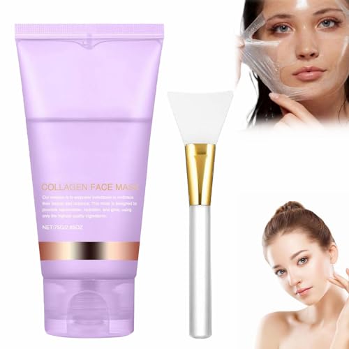 collagen nachtmaske, kollagen nachtverpackungsmaske, elastizität, hydratation, violett