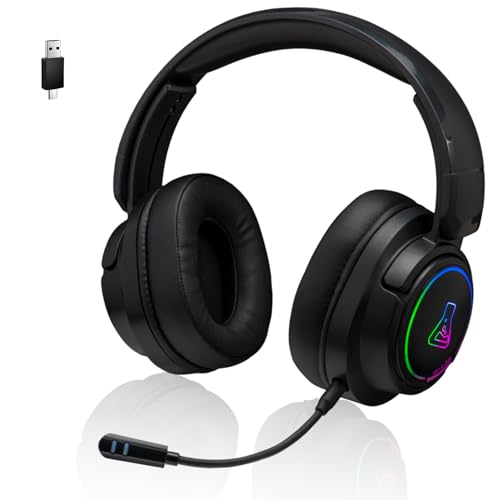 Produktbild: kabeloses gaming headset g-lab korp iridium 2,4 ghz bluetooth rgb für ps5, pc, switch
