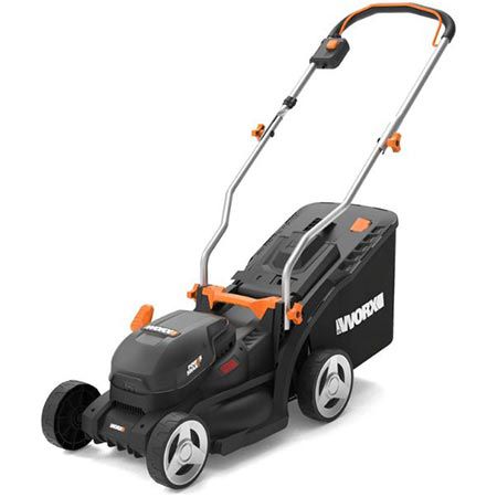 worx wg733e akku-rasenmäher 33 cm schnittbreite für 161,49  statt 207 