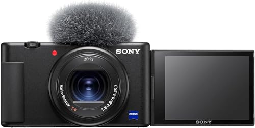 sony zv-1 kompaktkamera mit display für fotos und videos
