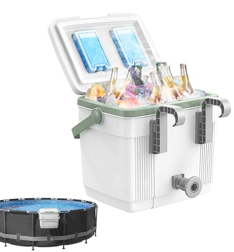 kühlbox 22 liter für pool, intex, bestway, hält eis 72 stunden, isoliert, inkl. kühlakkus