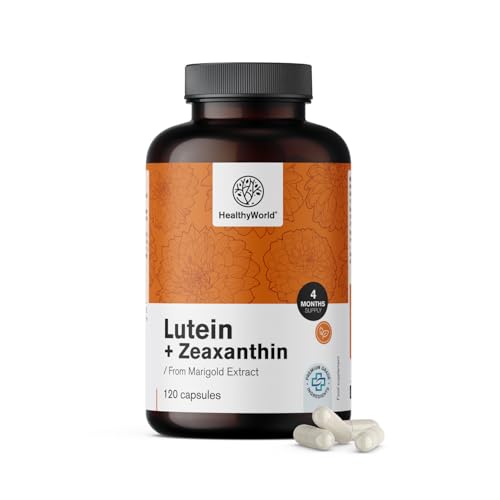 lutein zeaxanthin 120 kapseln von healthyworld, 32 mg lutein, augenunterstützung