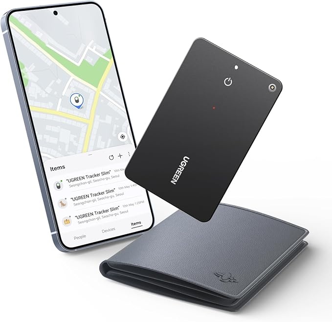 UGREEN FineTrack Slim S Bluetooth Tracker für Samsung SmartThings, IP68 wasserdicht