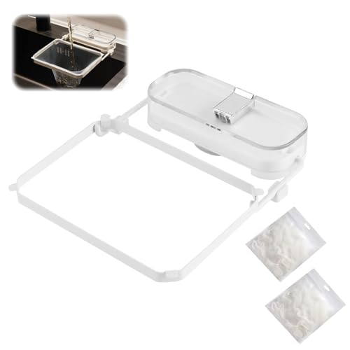 sink strainer mit 100 filtermaschen, essensreste sieb für küche, weiß
