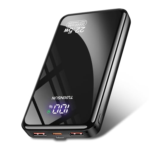Power Bank 20000 mAh PD3.0 QC4.0 mit LCD-Display, USB-C, 22.5 W Schnellladung