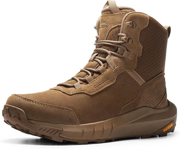 NORTIV 8 Herren Outdoor-Arbeitsstiefel wasserdicht Leder Nylon Größe 39.5-48