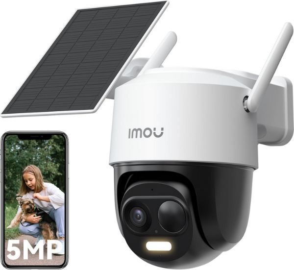 Produktbild: imou 3k 5mp 360 solar Überwachungskamera mit panel für 69,99 euro statt 90 euro