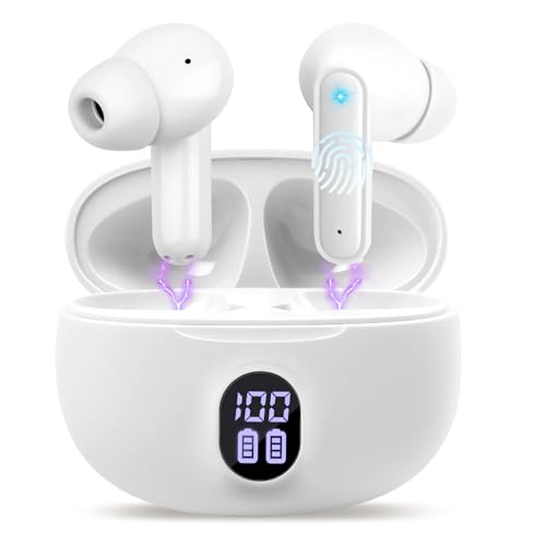 lwmt kopfhörer kabellos bluetooth 5.3, in ear, ipx7 wasserdicht, noise cancelling, 30 h spielzeit