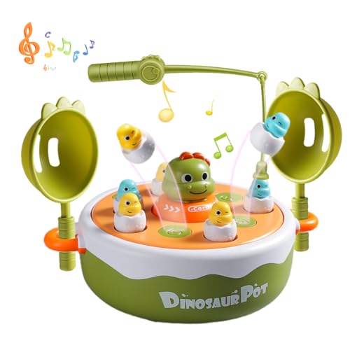 Produktbild: piashow dinosaurier spielzeug, magnetisches angelspiel und brettspiel set für kinder 3-6 jahre
