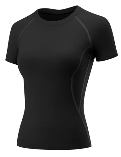 Rapbin Damen T-Shirt Sport Top Yoga Gym Leicht Atmungsaktiv Fitness Laufshirt