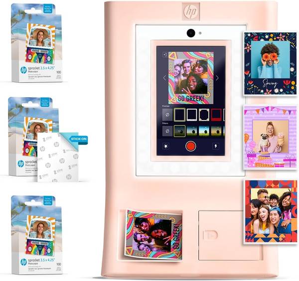HP Sprocket Fotobox mit 300 Blättern Fotopapier
