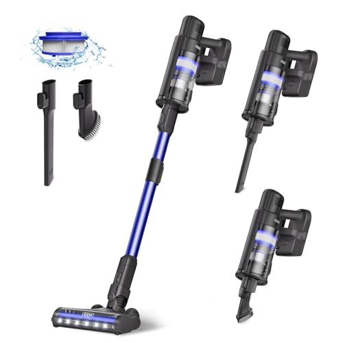 Gevi akku staubsauger 38000pa 500W kabellos mit xl staubbehälter für tierhaare