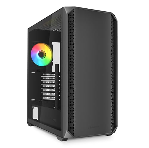 Produktbild: Sharkoon AK2 RGB ATX Gehäuse, 2x120mm Lüfter, Tempered Glass, USB-C Frontpanel