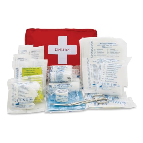 Produktbild: Erste-Hilfe-Set für Fahrzeuge DIN 13164 von reliance medical, kompakt, 23 Stück