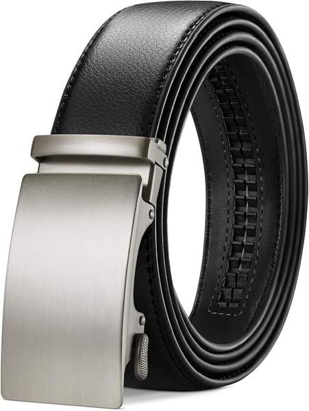 Herren Ledergürtel TANGCHAO mit Ratsche, 35mm aus Leder